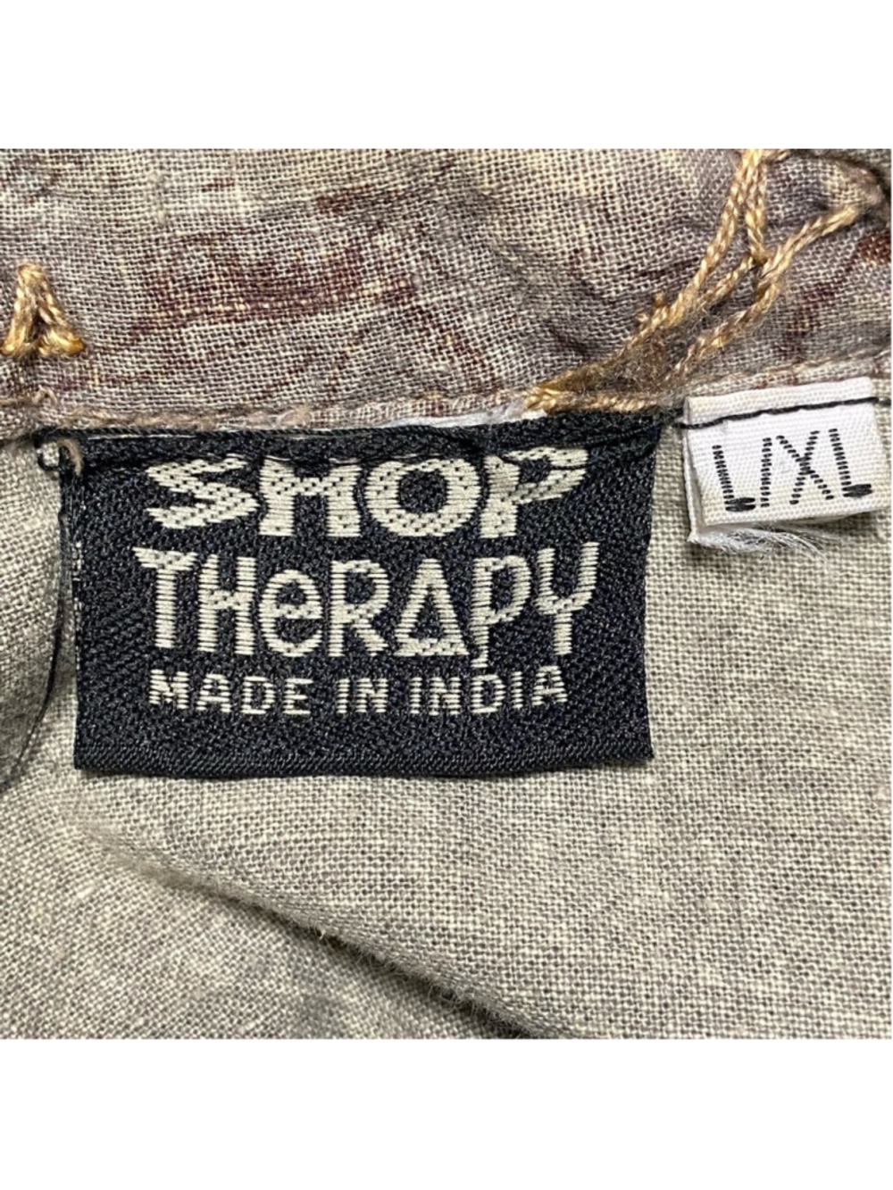 Shop Therapy Jacket Womens Size L/XL Gray Elephant details 100% Cotton Jacket - Picture 7 of 12